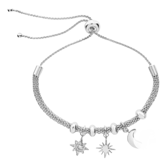 New Sterling Forever Charm Bracelet Silver - Picture 1 of 4